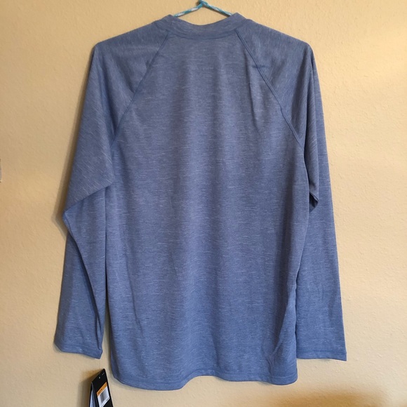 NEW Nike Dry-fit Heather Hydroguard long sleeve Blue Shirt S - Picture 4 of 6